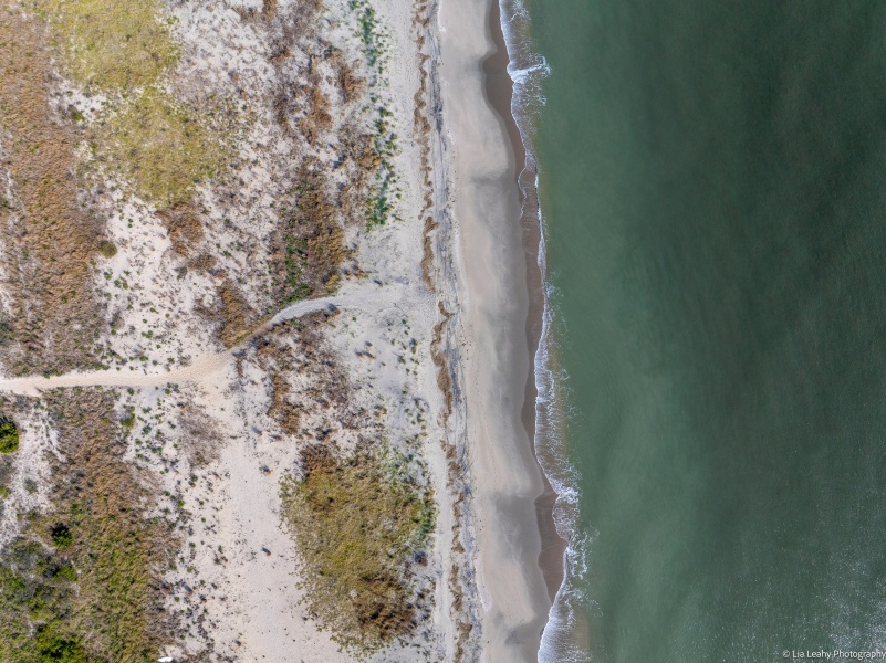 Aerial coastal Delaware photography by Lia Leahy