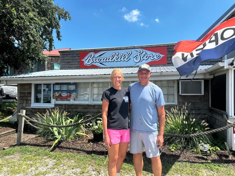 Mike and Tina Hilligoss at the Broadkill Store